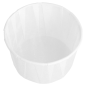 Image POTS TRAITEUR PAPIER PLISSÉ PFAS FREE 90 ML (3 oz) 80 G/M2 Ø6,5/4,9x3,8 CM BLANC PARCH.INGRAISSABLE (250 UNITÉ) #3