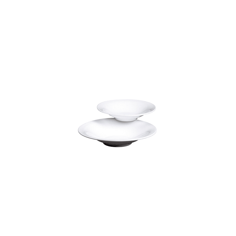 ASSIETTES CREUSES  Ø 28 CM BLANC PORCELAINE (12 UNITÉ)