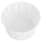 Image POTS TRAITEUR PAPIER PLISSÉ 165 ML (5,5 oz) 80 G/M2 Ø8/6x4,3 CM BLANC PARCH.INGRAISSABLE (250 UNITÉ) #3