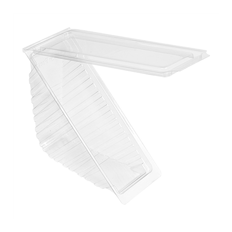 Image BOÎTES TRIANGULAIRES SANDWICH STANDARD  11x11x5,5 CM TRANSPARENT RPET (600 UNITÉ) #1