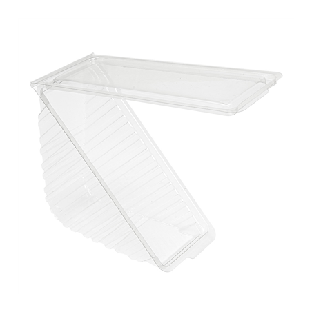Image BOÎTES TRIANGULAIRES SANDWICH DOUBLE  11x11x6,5 CM TRANSPARENT RPET (600 UNITÉ) #1