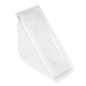 Image BOÎTES TRIANGULAIRES SANDWICH DOUBLE  11x11x6,5 CM TRANSPARENT RPET (600 UNITÉ) #2