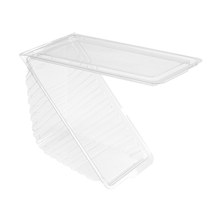 Image BOÎTES TRIANGULAIRES SANDWICH TRIPLE  11x11x7,5 CM TRANSPARENT RPET (500 UNITÉ) #1