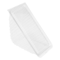 Image BOÎTES TRIANGULAIRES SANDWICH TRIPLE  11x11x7,5 CM TRANSPARENT RPET (500 UNITÉ) #2