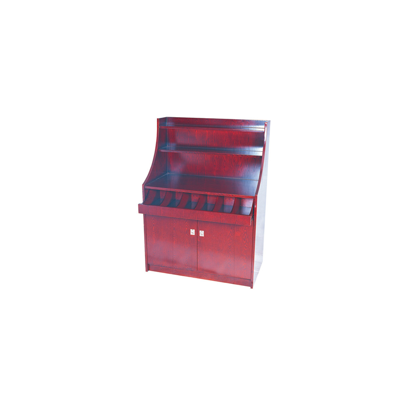 MEUBLE À COUVERTS ET VAISSELLE GRAND 'ARROW' 100x55x141 CM MARRON ROUGEATRE BOIS (1 UNITÉ) MEUBLE À COUVERTS ET VAISSELLE GRAND 'ARROW' 100x55x141 CM MARRON ROUGEATRE BOIS (1 UNITÉ)