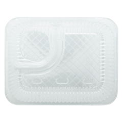 Image BARQUETTES 2 COMPARTIMENTS 'NACHOS'  18,5x14x3,8 CM TRANSPARENT OPS (900 UNITÉ) #3