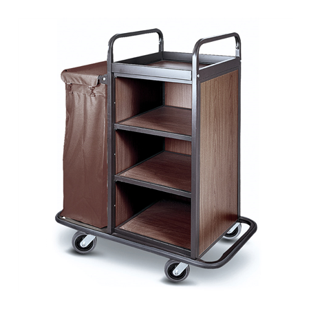 Image CHARIOT SANS PORTES + 1 SAC 'ARROW'  110x60x131 CM MARRON FER (1 UNITÉ) #1