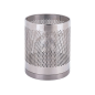 Image CORBEILLE CHAMBRES 10 L Ø 22x29,5 CM ARGENTE INOX (1 UNITÉ) #1