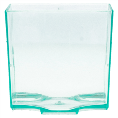 RÉCIPIENTS CUBO EMPILABLES POUR TAPAS RÉUTILISABLES 4,2x4,2x4,2 CM VERT D'EAU PS (200 UNITÉ)