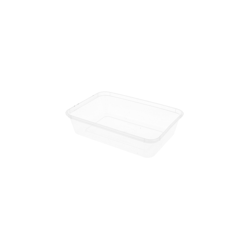 RÉCIPIENTS RECTANGULAIRES 500 ML 17,5x12x3,5 CM TRANSPARENT PP (500 UNITÉ)