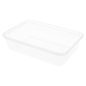 Image RÉCIPIENTS RECTANGULAIRES 500 ML 17,5x12x3,5 CM TRANSPARENT PP (500 UNITÉ) #1