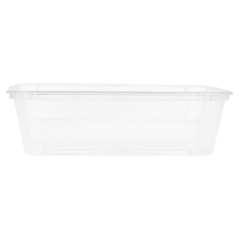 RÉCIPIENTS RECTANGULAIRES 650 ML 17,5x12x4,5 CM TRANSPARENT PP (500 UNITÉ)