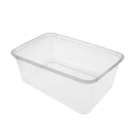 Image RÉCIPIENTS RECTANGULAIRES 1000 ML 17,5x12x6,5 CM TRANSPARENT PP (500 UNITÉ) #1