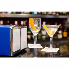 Image DISTRIBUTEUR SERVIETTES MINI SERVIS  10,5x9,7x14 CM BLEU INOX (12 UNITÉ) #4