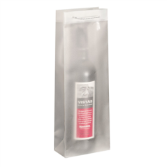 Image 10 U. SACS BOUTEILLES CORDE ARGENT  12,3+7,8x36 CM TRANSPARENT PP (1 UNITÉ) #1