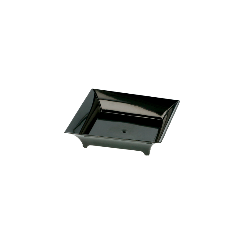 MISES EN BOUCHE RÉUTILISABLES "CARRÉ" 36 ML 6,3x6,3x1,5 CM NOIR PS (720 UNITÉ)