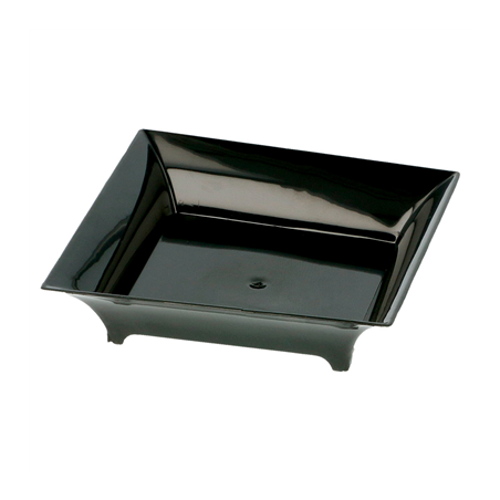 Image MISES EN BOUCHE RÉUTILISABLES "CARRÉ" 36 ML 6,3x6,3x1,5 CM NOIR PS (720 UNITÉ) #1