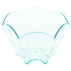 Image MISES EN BOUCHE TULIPE RÉUTILISABLES Ø 6,3x4,4 CM VERT D'EAU PS (600 UNITÉ) #1