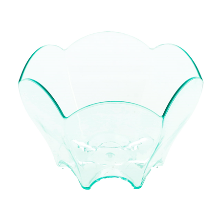 Image MISES EN BOUCHE TULIPE RÉUTILISABLES  Ø 6,3x4,4 CM VERT D'EAU PS (600 UNITÉ) #1