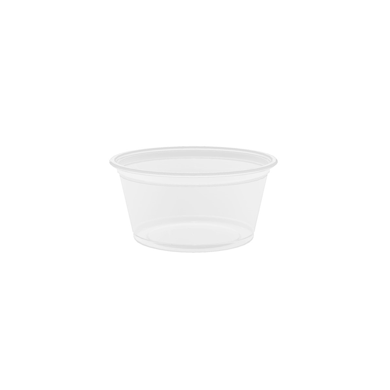 PETITS POTS MICRO-ONDABLES 60 ML Ø6,2x3,2 CM TRANSPARENT PP (2500 UNITÉ)