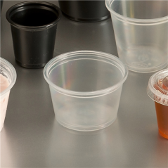 Image PETITS POTS MICRO-ONDABLES 60 ML Ø6,2x3,2 CM TRANSPARENT PP (2500 UNITÉ) #3