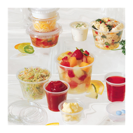 PETITS POTS MICRO-ONDABLES 75 ML Ø6,2x4,3 CM TRANSPARENT PP (2500 UNITÉ)