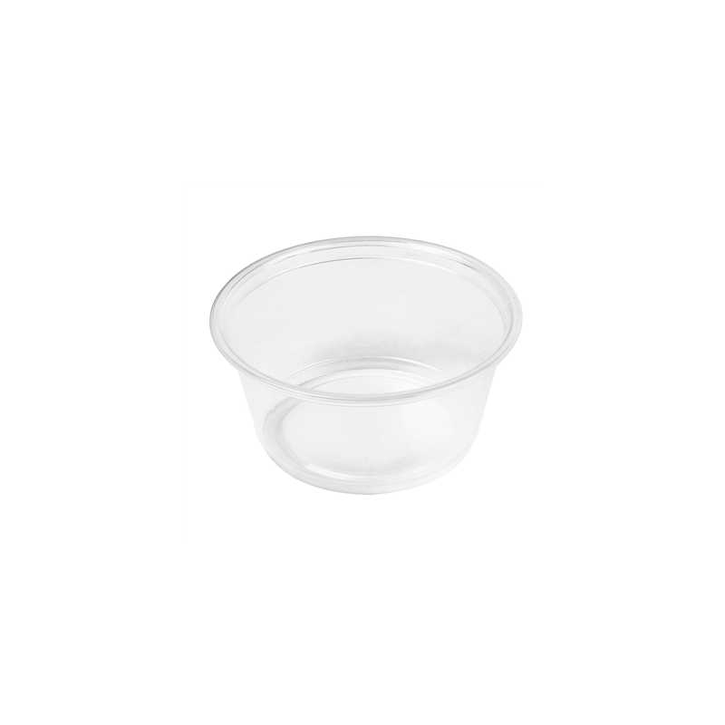 PETITS POTS MICRO-ONDABLES 100 ML Ø7,4x3,5 CM TRANSPARENT PP (2500 UNITÉ)