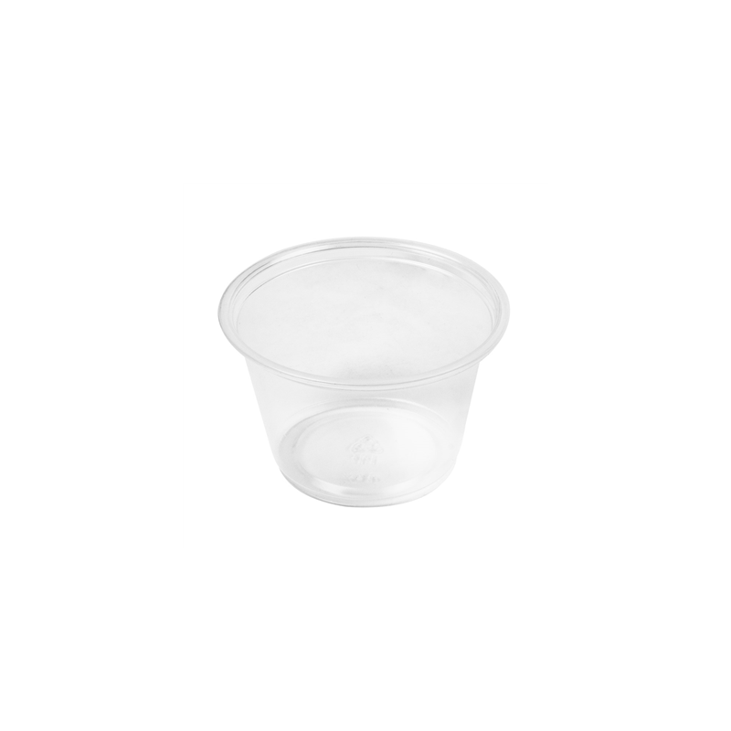 PETITS POTS MICRO-ONDABLES 120 ML Ø7,4x4,6 CM TRANSPARENT PP (2500 UNITÉ)