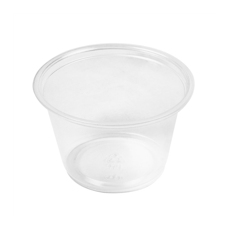 Image PETITS POTS MICRO-ONDABLES 120 ML Ø7,4x4,6 CM TRANSPARENT PP (2500 UNITÉ) #1