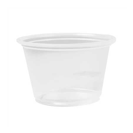 PETITS POTS MICRO-ONDABLES 120 ML Ø7,4x4,6 CM TRANSPARENT PP (2500 UNITÉ)