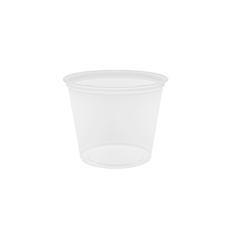 PETITS POTS MICRO-ONDABLES 165 ML Ø7,4x6 CM TRANSPARENT PP (2500 UNITÉ)