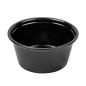 Image PETITS POTS MICRO-ONDABLES 100 ML Ø7,4x3,5 CM NOIR PP (2500 UNITÉ) #1