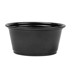 PETITS POTS MICRO-ONDABLES 100 ML Ø7,4x3,5 CM NOIR PP (2500 UNITÉ)