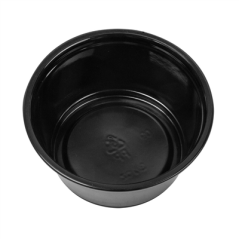 Image PETITS POTS MICRO-ONDABLES 100 ML Ø7,4x3,5 CM NOIR PP (2500 UNITÉ) #3