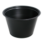 Image PETITS POTS MICRO-ONDABLES 120 ML Ø7,4x4,6 CM NOIR PP (2500 UNITÉ) #1