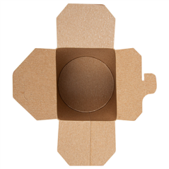 Image RÉCIPIENTS MULTIUSAGES MICRO-ONDABLES 'FEEL GREEN' 480 ML 275 + 25 PE G/M2 Ø8x9 CM MARRON CARTON (50 UNITÉ) #4