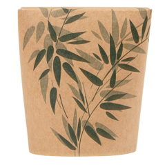 Image RÉCIPIENTS MULTIUSAGES MICRO-ONDABLES 'FEEL GREEN' 960 ML 275 + 25 PE G/M2 Ø9x10,8 CM MARRON CARTON (50 UNITÉ) #3