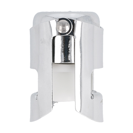 Image BOUCHON BOUTEILLES CHAMPAGNE  Ø 3,5x5,5 CM ARGENTE FER (1 UNITÉ) #1