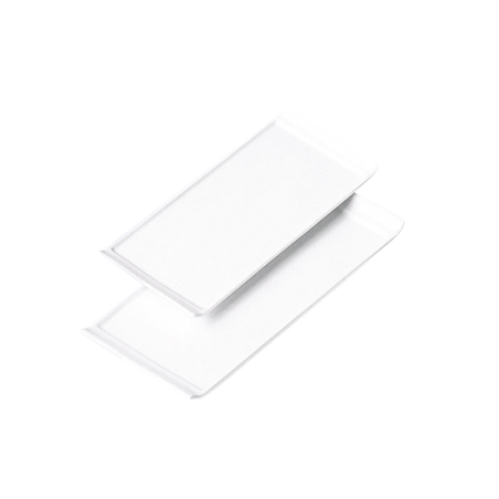Image ASSIETTES RECTANGULAIRES  33x22,5x1,8 CM BLANC PORCELAINE (12 UNITÉ) #1