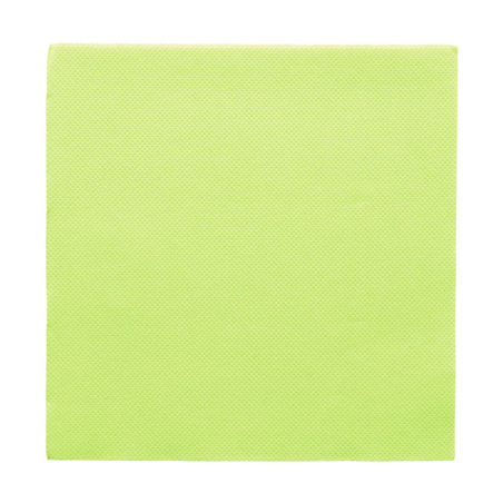 Image SERVIETTES ECOLABEL 'DOUBLE POINT' 18 G/M2 33x33 CM VERT ANIS OUATE (1200 UNITÉ) #1