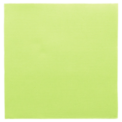 Image SERVIETTES ECOLABEL 'DOUBLE POINT' 18 G/M2 39x39 CM VERT ANIS OUATE (1200 UNITÉ) #1