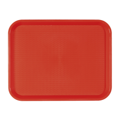 Image PLATEAU FAST FOOD 30,4x41,4 CM ROUGE PP (1 UNITÉ) #1