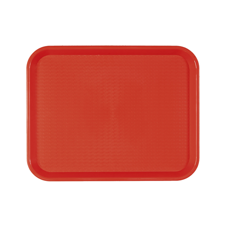 Image PLATEAU FAST FOOD  30,4x41,4 CM ROUGE PP (1 UNITÉ) #1