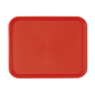 Image PLATEAU FAST FOOD  35,5x45,3 CM ROUGE PP (1 UNITÉ) #1