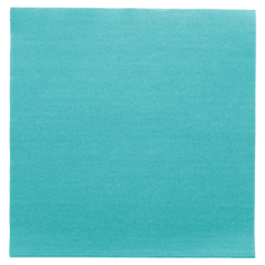 Image SERVIETTES ECOLABEL 'DOUBLE POINT' 18 G/M2 39x39 CM BLEU TURQUOISE OUATE (1200 UNITÉ) #1