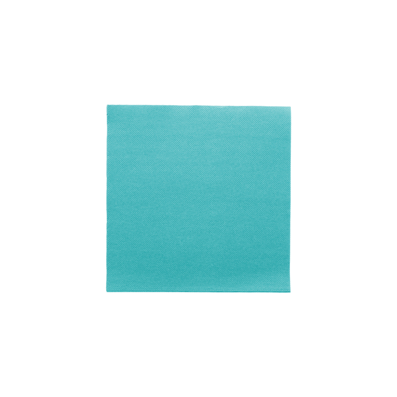 SERVIETTES ECOLABEL 'DOUBLE POINT' 18 G/M2 39x39 CM BLEU TURQUOISE OUATE (1200 UNITÉ)
