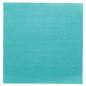 Image SERVIETTES ECOLABEL 'DOUBLE POINT' 18 G/M2 39x39 CM BLEU TURQUOISE OUATE (1200 UNITÉ) #1