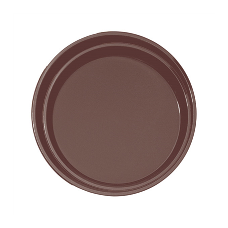 Image PLATEAU ANTI-DÉRAPANT ROND  Ø 35,5 CM MARRON PP (1 UNITÉ) #1