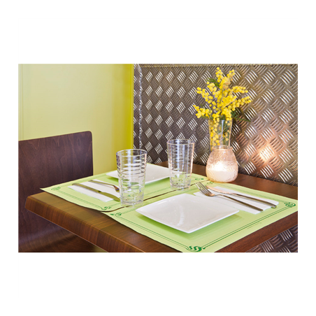 SETS DE TABLE  48 G/M2 31x43 CM VERT ANIS CELLULOSE (2000 UNITÉ)