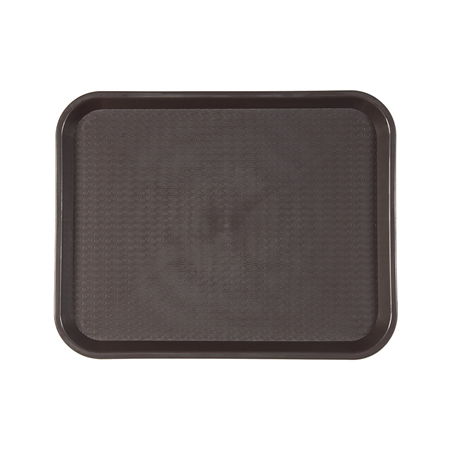 Image PLATEAU FAST FOOD  27,5x35,5 CM CHOCOLAT PP (1 UNITÉ) #1